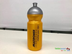 Kindergeburtstag - goldene Trinkflasche