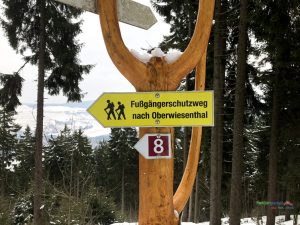 Am Fichtelberg Wanderweg nach Oberwiesenthal